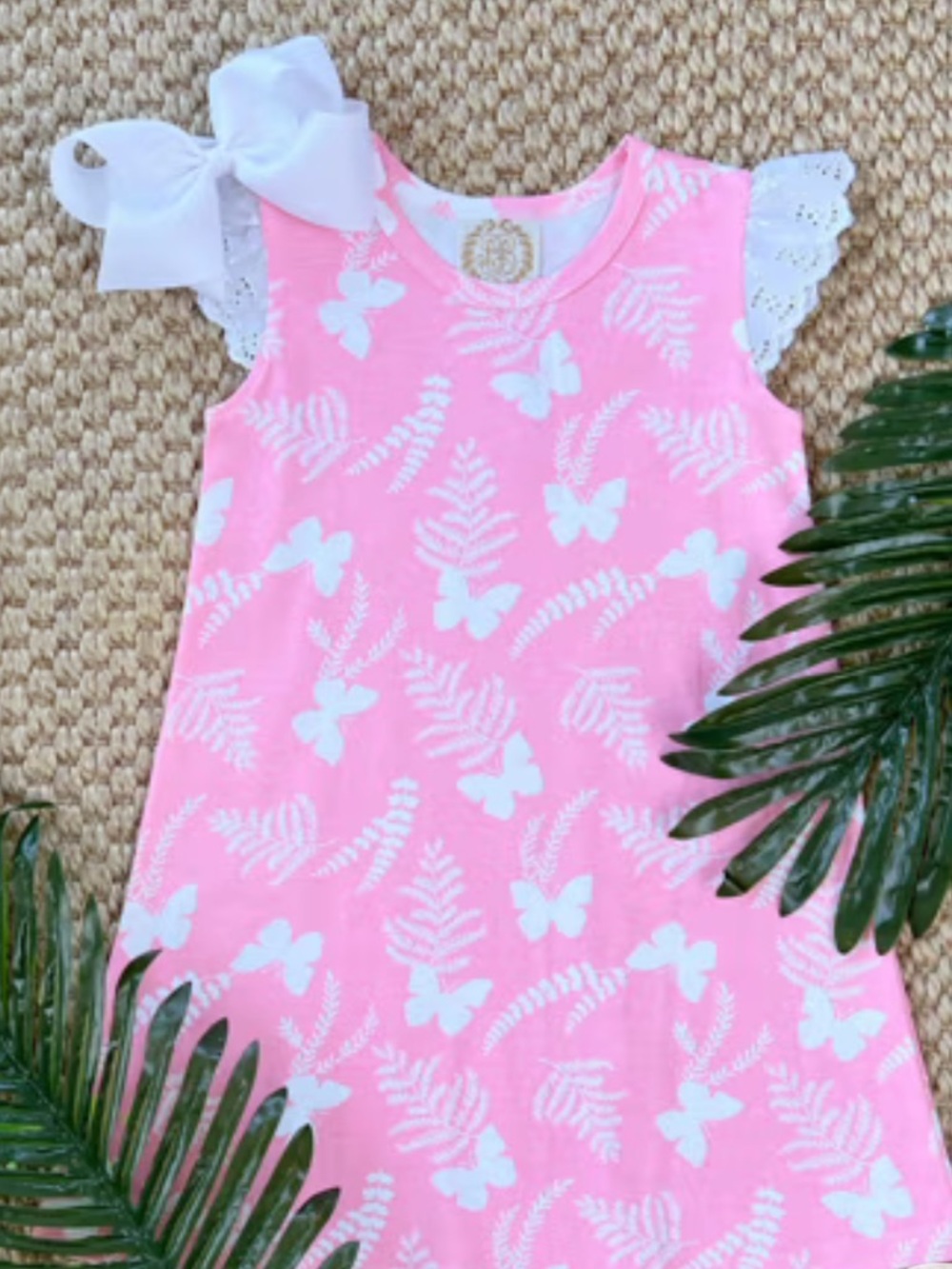 Beaufort Bonnet BUTTERFLY DRESS FRONT PORCH FERN WORTH AVENUE WHITE EYELET Sz 11